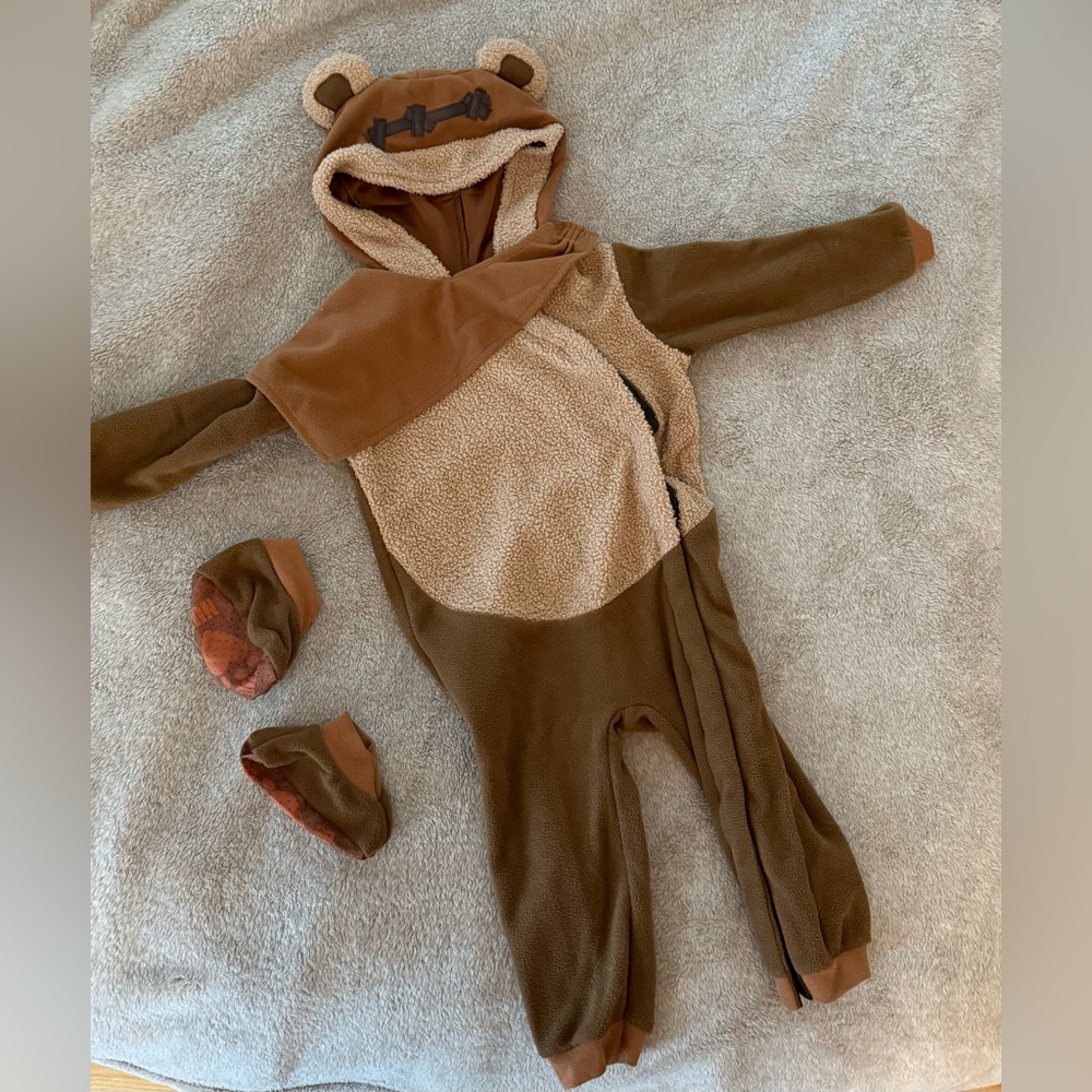 Baby Star Wars Ewok Halloween Costume Size 12-18 Months
